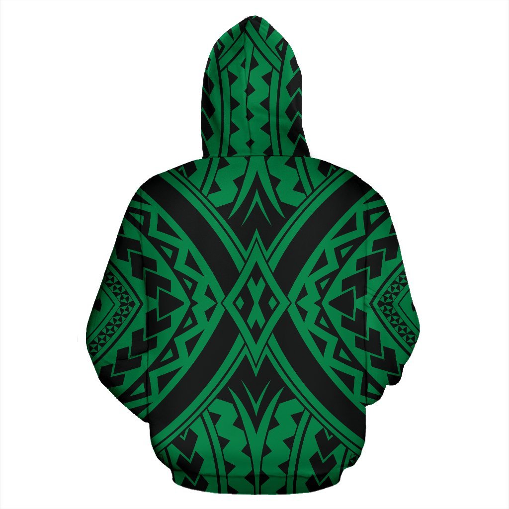 Hawaii Hoodie Polynesian Tradition Green Pullover - Polynesian Pride
