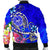 Tahiti Men's Bomber Jacket - Turtle Plumeria (Blue) - Polynesian Pride