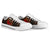 Polynesian Hawaii Kanaka Maoli Low Top Shoe - Humpback Whale with Hibiscus (Golden) - Polynesian Pride