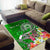 Samoa Custom Personalised Area Rug - Turtle Plumeria (Green) - Polynesian Pride