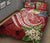 Fiji Polynesian Quilt Bed Set - Summer Plumeria (Red) - Polynesian Pride