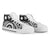 Nauru High Top Canvas Shoes - White Tentacle Turtle - Polynesian Pride