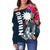 Nauru Women's Off Shoulder Sweater - Summer Vibes - Polynesian Pride