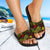 Niue Slide Sandals - Turtle Hibiscus Pattern Reggae - Polynesian Pride