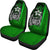 Kosrae Micronesian Car Seat Covers Green - Turtle With Hook - Polynesian Pride