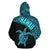 Hawaii Hoodie Turtle Mermaid Polynesian Tattoo Blue Version - Polynesian Pride