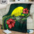 Palau Polynesian Premium Blanket - Green Turtle Hibiscus - Polynesian Pride