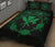 Hawaii Kanaka Turtle Hibiscus Polynesian Quilt Bed Set - Anthea Style Green - Polynesian Pride