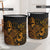 Kosrae Laundry Basket - Polynesian Turtle Hibiscus Gold - Polynesian Pride