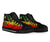 Yap State High Top Shoes - Reggage Color Symmetry Style - Polynesian Pride
