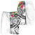 Tahiti Polynesian Men's Shorts - Summer Plumeria (White) - Polynesian Pride