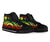 Wallis and Futuna High Top Canvas Shoes - Reggae Tentacle Turtle - Polynesian Pride