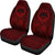 FSM Car Seat Cover - F S M Seal Polynesian Tattoo Red - Polynesian Pride