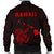 Hawaii Kakau Polynesian Turtle Map Men's Bomber Jacket - Red - Polynesian Pride