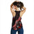 New Caledonia Polynesian Women Tank Top - Turtle With Blooming Hibiscus Red - Polynesian Pride