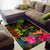 Fiji Polynesian Area Rug - Hibiscus and Banana Leaves - Polynesian Pride