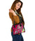 American Samoa Polynesian Shoulder Handbag - Turtle Plumeria (Pink) - Polynesian Pride