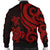 Tonga Polynesian Men Bomber Jacket - Red Tentacle Turtle - Polynesian Pride