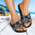 Federated States Of Micronesia Slide Sandals - Turtle Hibiscus Pattern Black - Polynesian Pride