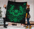 Hawaii Owl Hibiscus Plumeria Premium Quilt - Green - Polynesian Pride