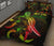 Fiji Polynesian Quilt Bed Set - Turtle With Blooming Hibiscus Reggae - Polynesian Pride