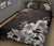 Hawaii Quilt Bed Set - Black n White Hibiscus Quilt Bed Set - Polynesian Pride