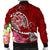 Tahiti Men's Bomber Jacket - Turtle Plumeria (Red) - Polynesian Pride