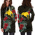 Papua New Guinea Hoodie Dress - Papua New Guinea Flag Hibiscus - Polynesian Pride