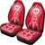 Tahiti Car Seat Covers - Tahiti Flag Polynesian Tribal Red White - Polynesian Pride