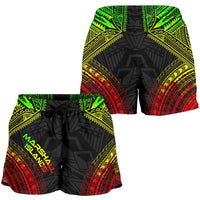 Marshall Islands Women's Shorts - Polynesian Chief Reggae Version - Polynesian Pride
