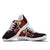 Nauru Polynesian Custom Personalised Sneakers - Coat Of Arm With Hibiscus - Polynesian Pride