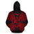 Tonga Polynesian ll Over Hoodie Map Red - Polynesian Pride