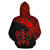 Guam Hoodie Guam Coat of Arm In Turtle Polynesian Tattoo Red - Polynesian Pride