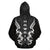Hawaii Turtle Tribal Gray Zip up Hoodie Armor Style - Polynesian Pride