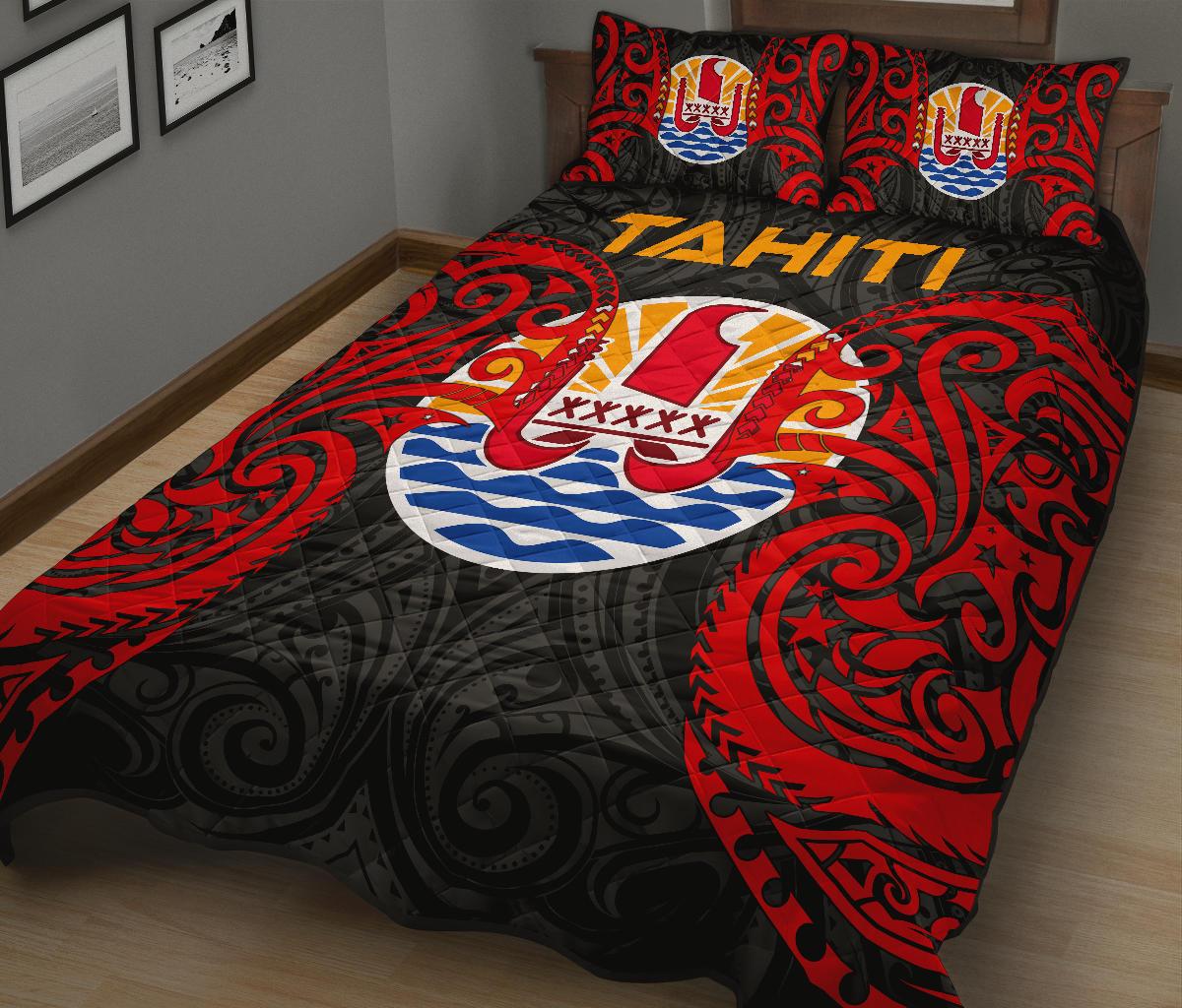Tahiti Polynesian Quilt Bed Set - Tahitians Spirit - Polynesian Pride