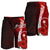 Chuuk Polynesian Custom Personalised Men's Shorts - Coat Of Arm With Hibiscus - Polynesian Pride