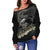 American Samoa Polynesian Eagle Women's Off Shoulder Sweater - Polynesian Pride