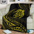 Hawaii Turtle Premium Blanket - Yellow - Frida Style - Polynesian Pride