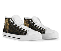 Polynesian High Top Shoes - Gold Pineapple - Polynesian Pride