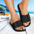 Kanaka Map Tribal Slide Sandals Grey Black - Polynesian Pride