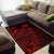 Tahiti Area Rugs Turtle Hibiscus Red - Polynesian Pride