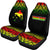 Papua New Guinea Custom Personalised Car Seat Covers - Papua New Guinea Flag Fog Reggae Style - Polynesian Pride