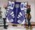 American Samoa Premium Quilt - American Samoa Seal Polynesian White Tattoo (BLue) - Polynesian Pride