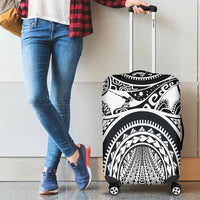 Polynesian Luggage Covers - Maui Tattoo (White) - Polynesian Pride