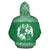 Tonga All Over Hoodie Polynesian Green and White - Polynesian Pride