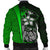 Samoa Polynesian Men's Bomber Jackets Green - Turtle With Hook - Polynesian Pride