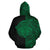 Polynesian Madame Pele Kanaka Hawaii Zip Hoodie The Half Green - Polynesian Pride