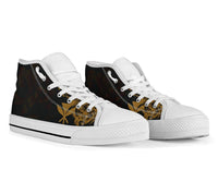 Polynesian Hawaii High Top Shoes - Kanaka Maoli Gold Turtle - Polynesian Pride
