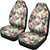 Hawaiian Hibiscus Plumeria Tropical Red Car Seat Cover Universal Fit White - Polynesian Pride