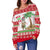 Polynesian Hawaii Christmas Women's Off Shoulder Sweater - Polynesian Pride